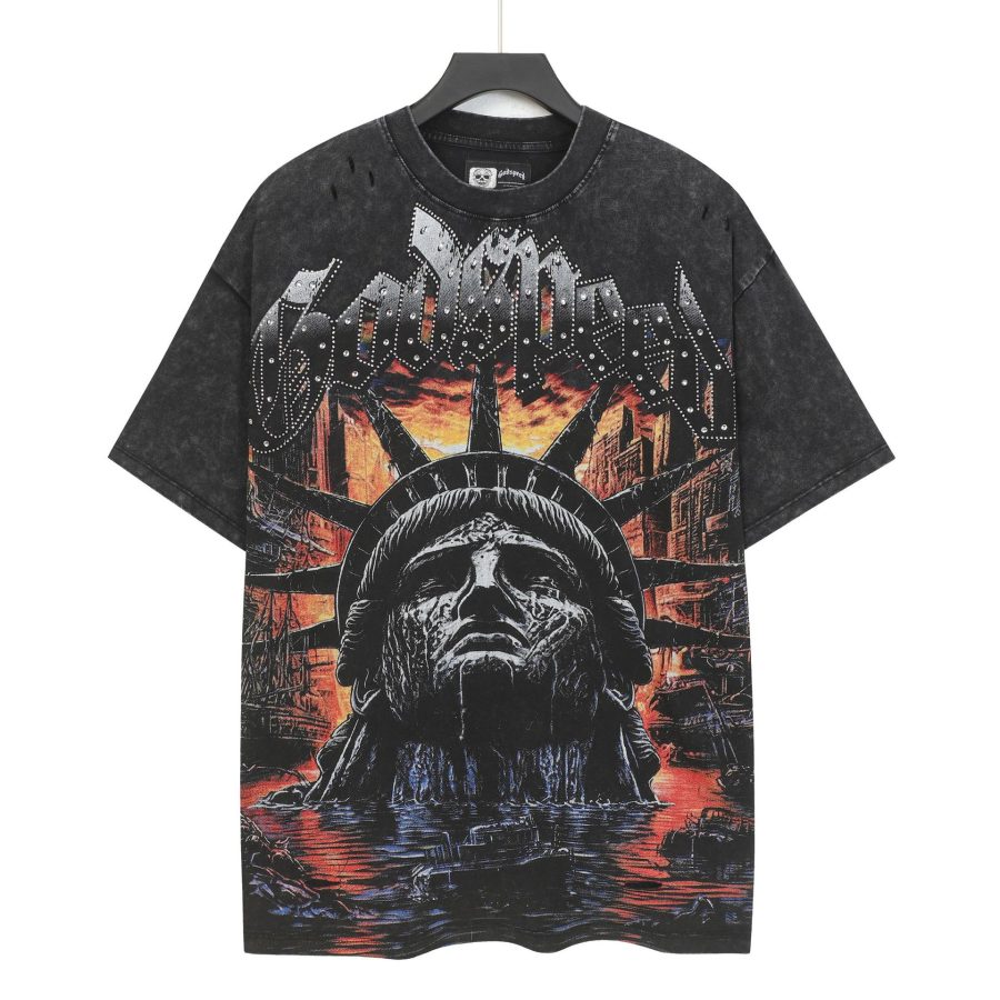 Godspeed "Statue of Liberty" Apocalyptic Heavyweight Tee - Vintage Black