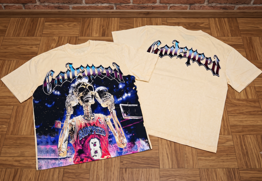 Camiseta Godspeed "Kobe Skull" Heavyweight Tee - Cream