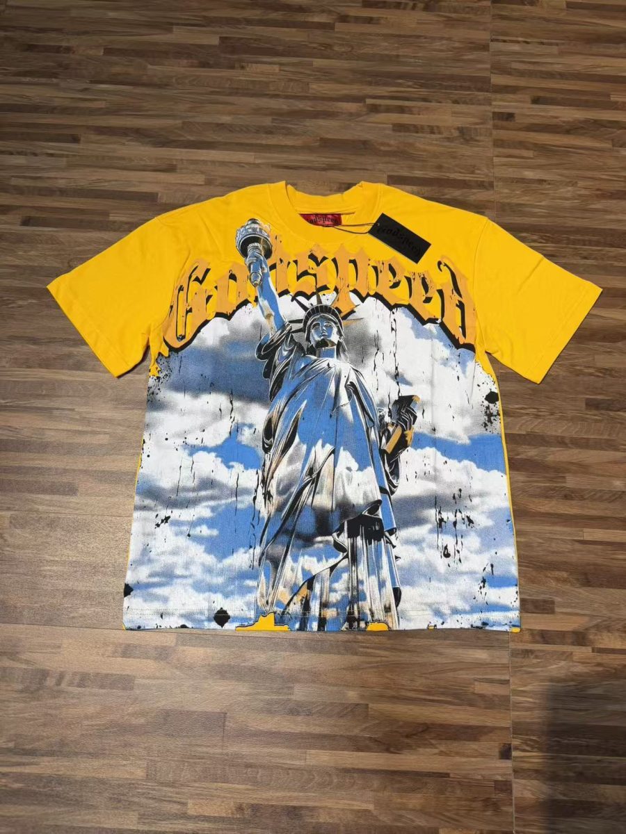 Camiseta Godspeed "Liberty Clouds" Heavyweight Tee - Yellow
