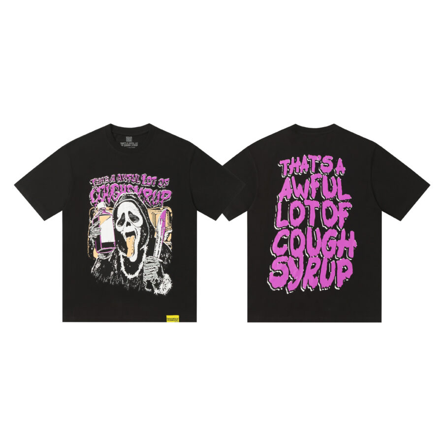 Camiseta That's A Awful Lot Of Cough Syrup "Scream Ghostface" Tee - Black
